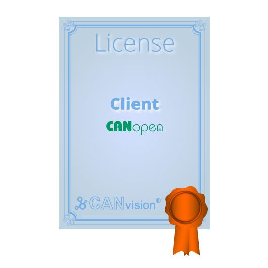 CANvision Client CANopen license