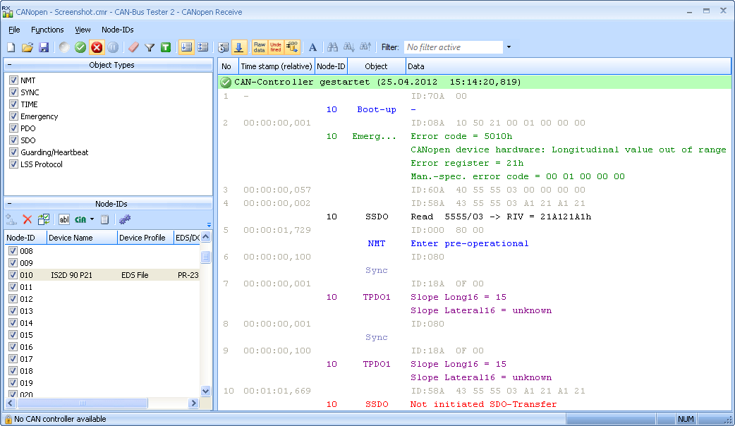 CAN‑Bus Tester 2 - GEMAC fieldbus diagnosis tools